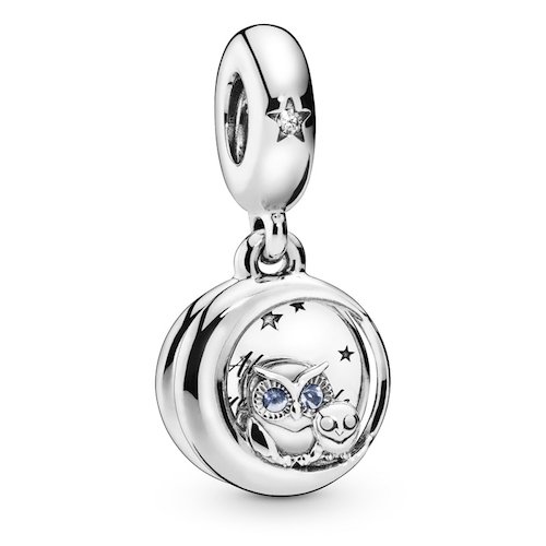 always by your side owl dangle charm